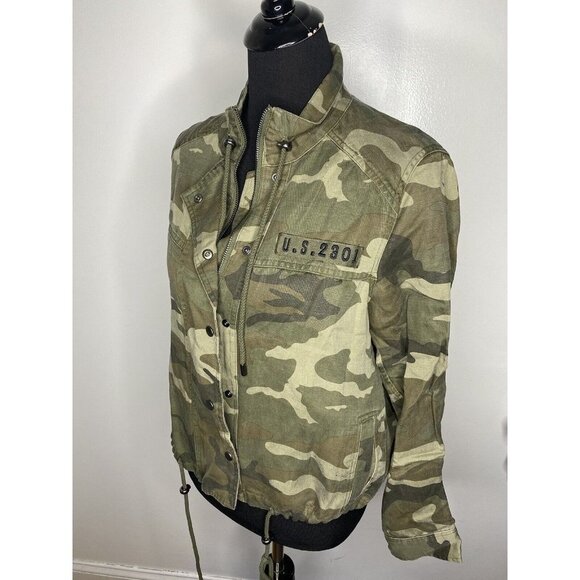 Rails Women's‎ Tennessee Jungle Camo Drawstring Waist Button Jacket SZ S - Picture 3 of 10